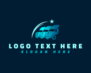 Distribution - Truck Logistics Automotive logo design