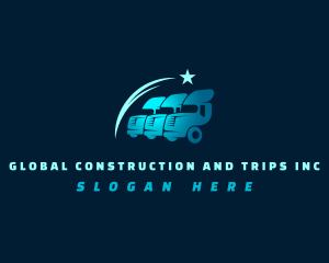 Truck Logistics Automotive Logo
