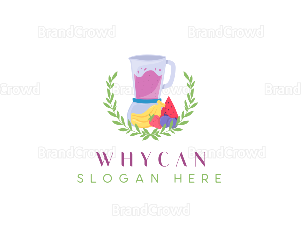 Fruit Shake Blender Logo