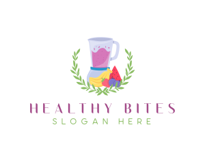 Fruit Shake Blender logo design