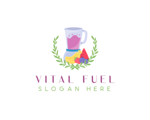 Nutritious - Fruit Shake Blender logo design