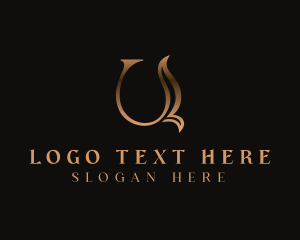 Fashion - Elegant Decorative Letter U logo design