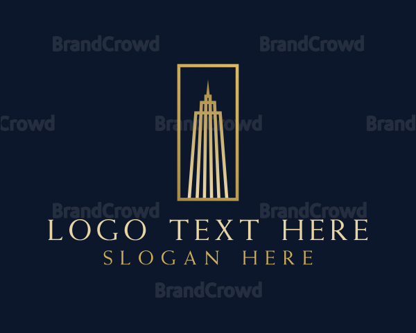 Skyscraper Building Commercial Logo