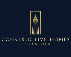 Building - Skyscraper Building Commercial logo design