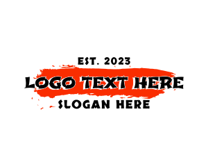 Eastern - Brush Paint Wordmark logo design