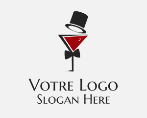 Gentleman - Gentleman Wine Glass logo design