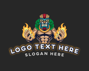 Tiki - Tiki Man Gaming logo design