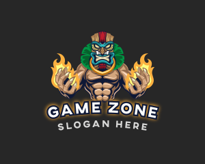 Tiki Man Gaming logo design