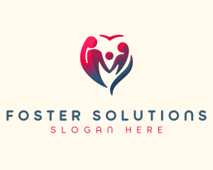 Family Parenting Heart logo design