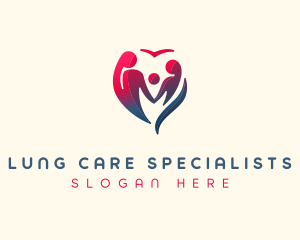 Family Parenting Heart logo design