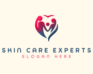 Family Parenting Heart logo design