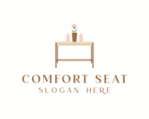 Table Decoration Furniture logo design