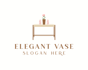 Table Decoration Furniture logo design