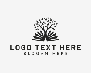 Ebook - Eco Tree Pages logo design