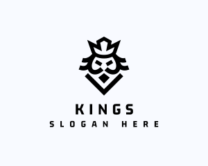 Medieval King Crown logo design