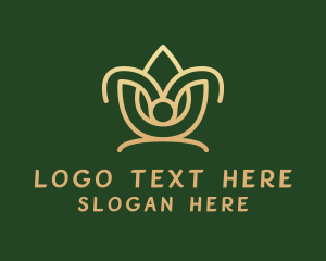 Gold - Deluxe Yoga Studio logo design