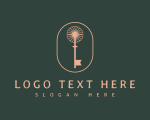 Suite - Premium Floral Key logo design