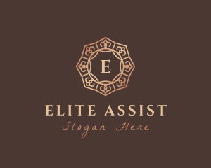 Elegant Mandela Pattern Boutique logo design