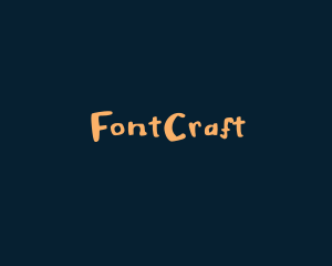 Thick Handwritten Font logo design