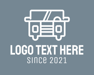 Driver - Transport Van Jeep logo design