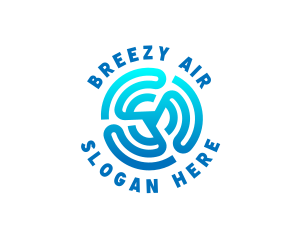 Air Conditioning Airflow logo design