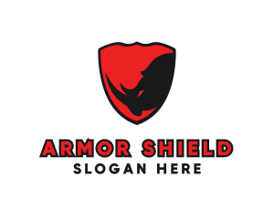 Rhino Shield Defense logo design