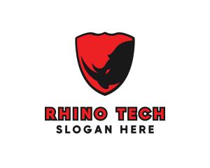 Rhino - Rhino Shield Defense logo design