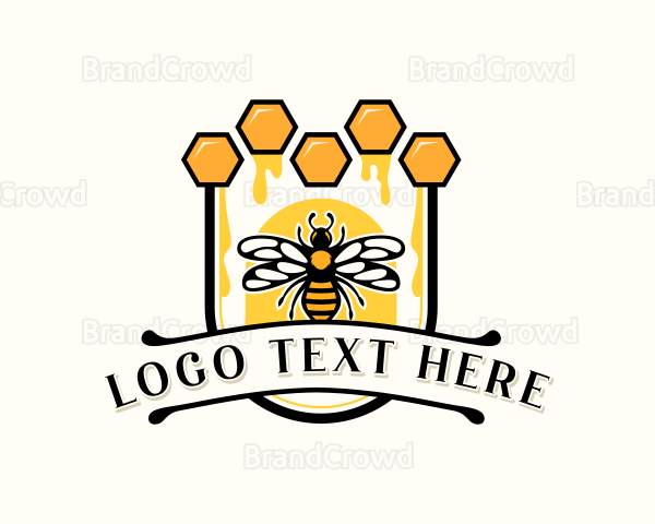 Nature Honey Bee Logo