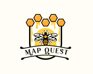 Nature Honey Bee Logo