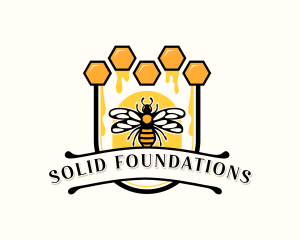 Nature Honey Bee Logo