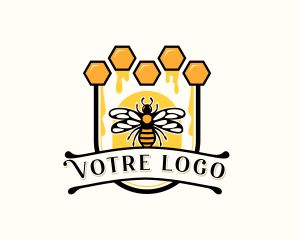 Nature Honey Bee Logo