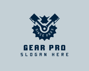 Gear - Gear Piston Mechanic logo design