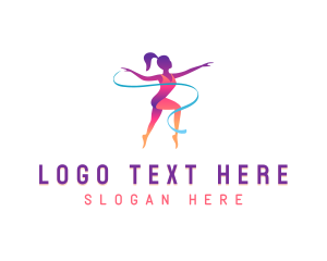 Ballet - Athlete Body Gymnastics logo design