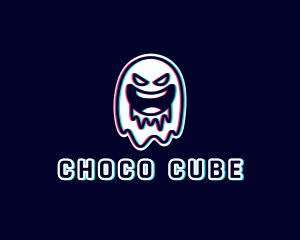 Creepy - Glitch Horror Ghost Gaming logo design