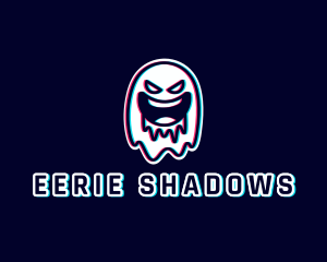 Creepy - Glitch Horror Ghost Gaming logo design