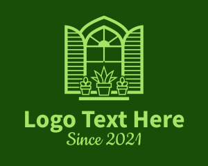 Plant - Green Window Plant logo design