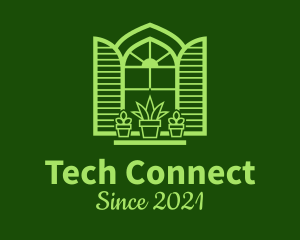 Environment - Green Window Plant logo design