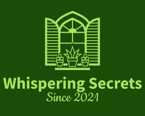 Green Window Plant logo design