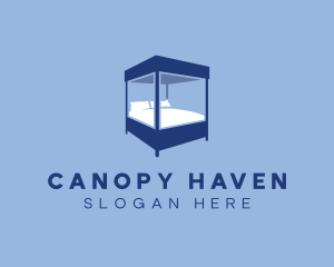 Canopy Bed Furniture logo design