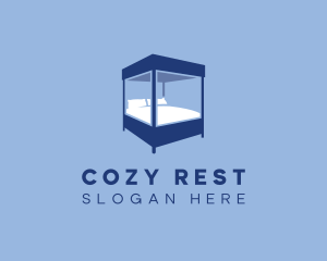 Canopy Bed Furniture logo design