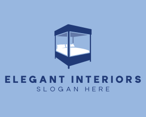 Canopy Bed Furniture logo design