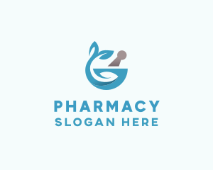 Medical Pharmacy Chemist Mortar logo design