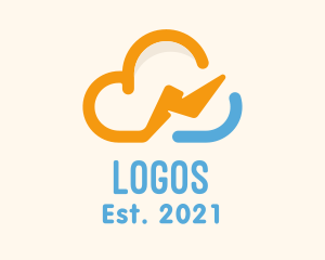 Volt - Storm Cloud Energy logo design