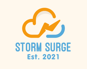 Thunderstorm - Storm Cloud Energy logo design