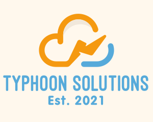 Typhoon - Storm Cloud Energy logo design