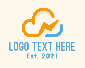 Meteorology - Storm Cloud Energy logo design