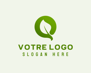 Leaf - Gardening Letter Q logo design