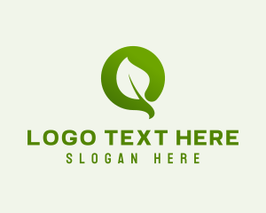 Green - Gardening Letter Q logo design