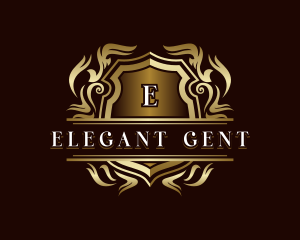 Elegant Crest Shield logo design