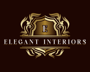 Elegant Crest Shield logo design